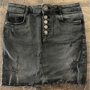 ZARA Z1975 Black Denim Mini Skirt - Size S